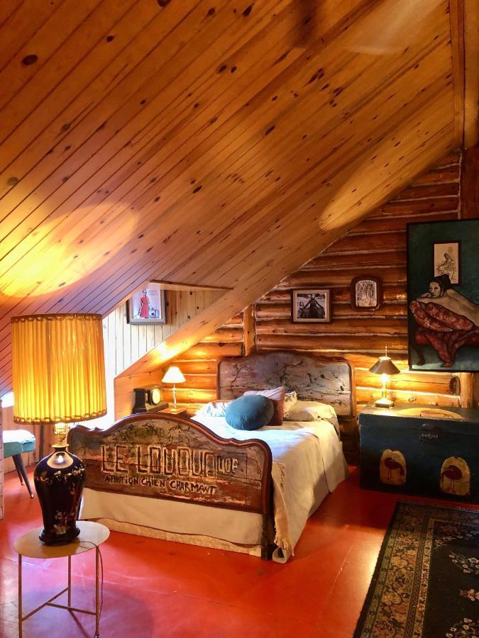 Chalet En Bois Rond Mauricie بلدية سان ألكسيس دي مونت المظهر الخارجي الصورة